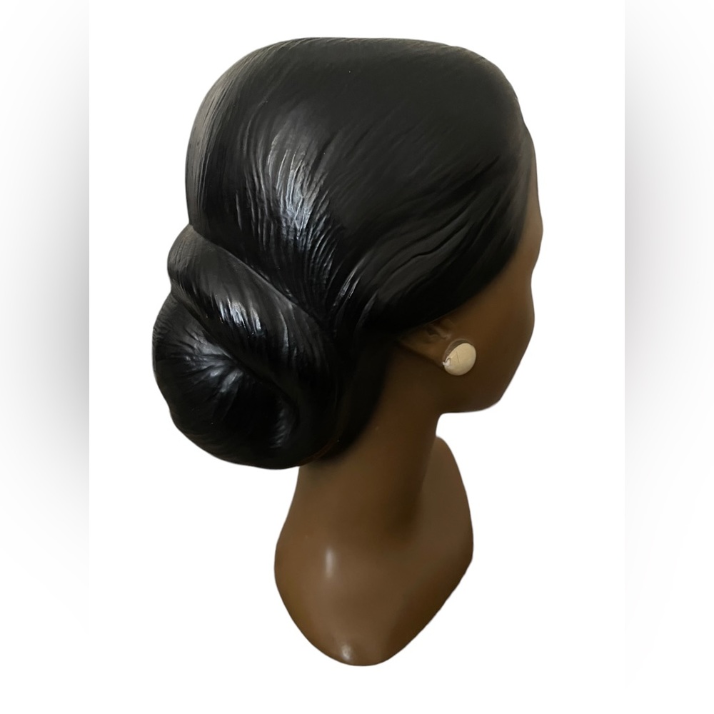 VTG Marwal Chalkware Bust Polynesian Woman - Picture 5 of 9